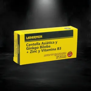 CENTELLA ASIÁTICA Y GINKGO BILOBA + ZINC Y VITAMINA B3