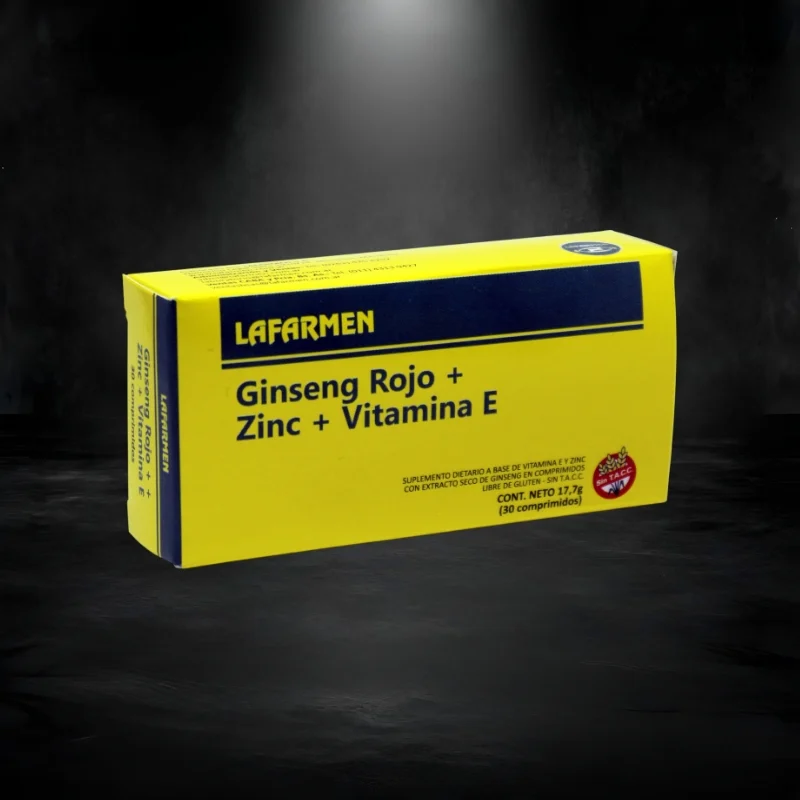 gingseng rojo + zinc + vit e 31 03