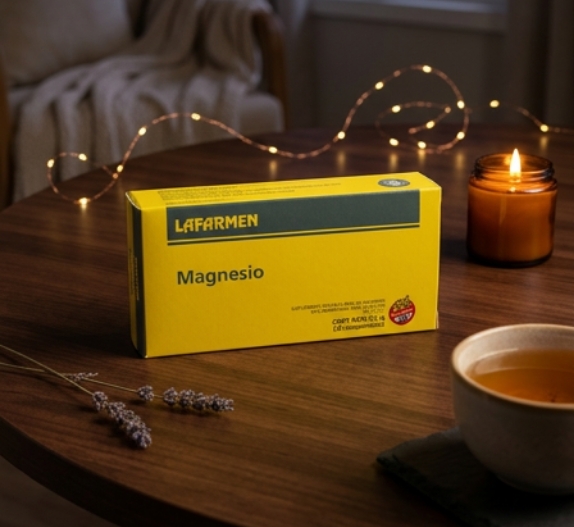 Magnesio Lafarmen en comprimidos para prevenir calambres y fatiga muscular en deportistas