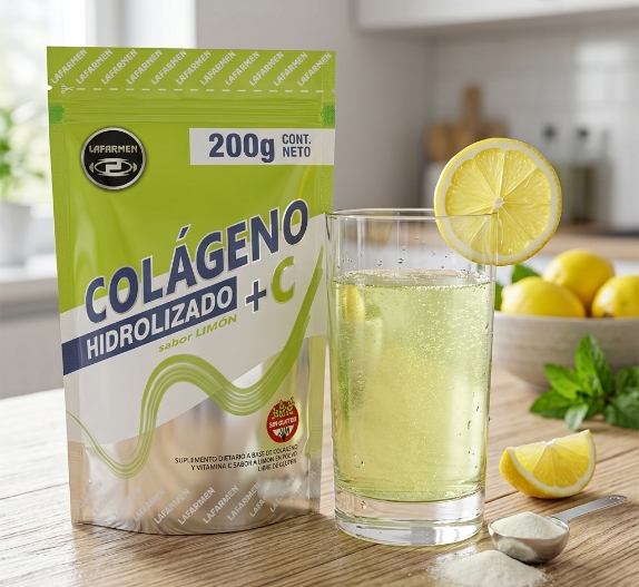 Colágeno hidrolizado Lafarmen en cápsulas y polvo, suplemento para piel, articulaciones y huesos